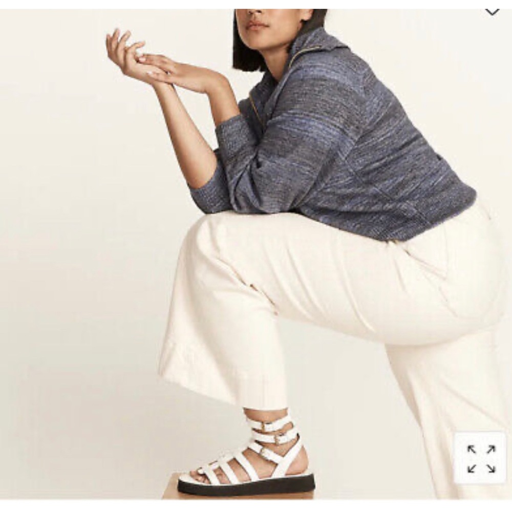 J Crew white gladiator platform sandals, size 8 New NIB